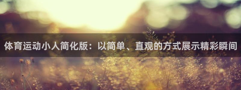 米兰体育官方正版app娱乐首页网站大全：体育运动小人简化版：
